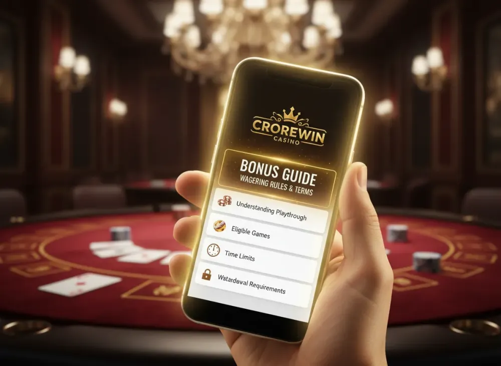 Crorewin bonus guide to wagering rules and terms